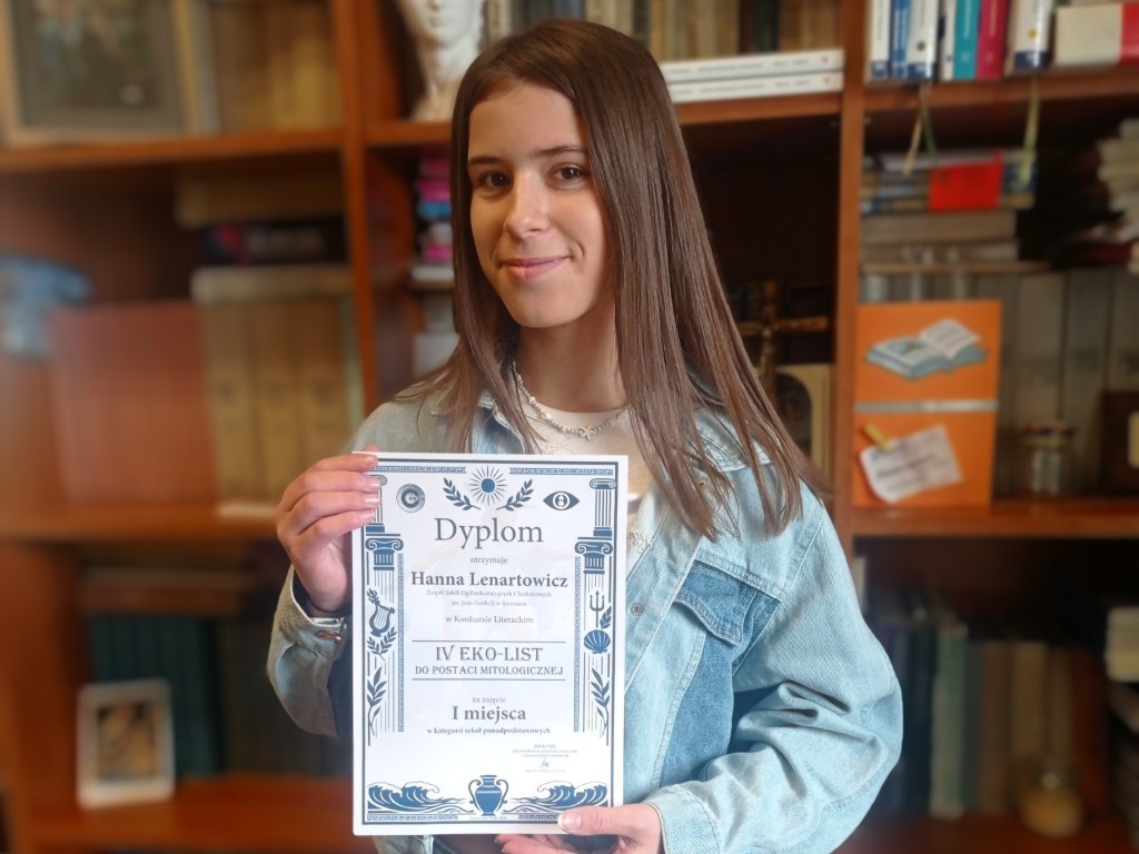 I miejsce w Konkursie Literackim